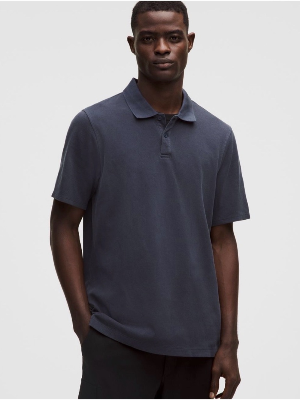 lululemon men’s cotton tech pique short sleeve polo